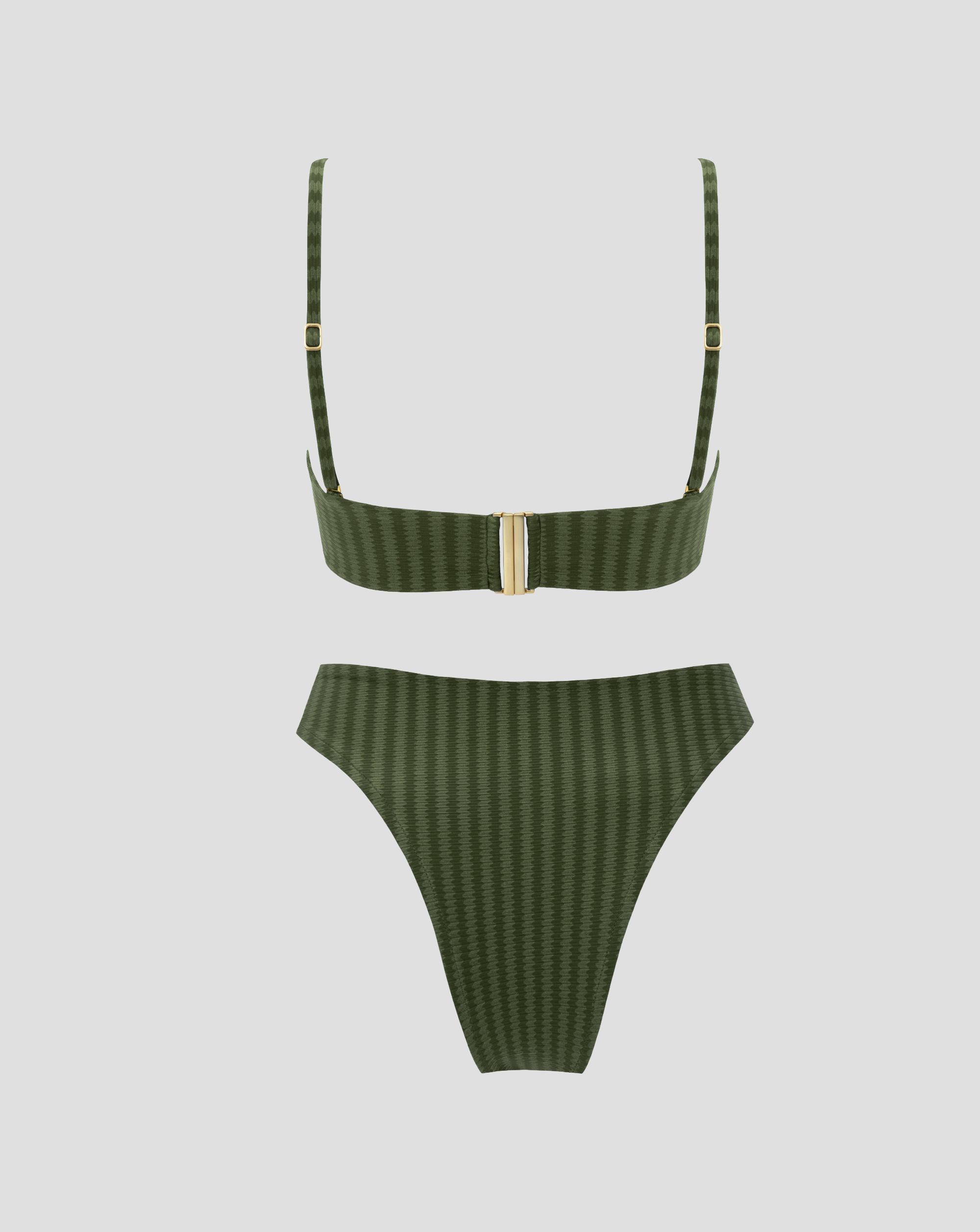 Gala Bikini - Green Croco