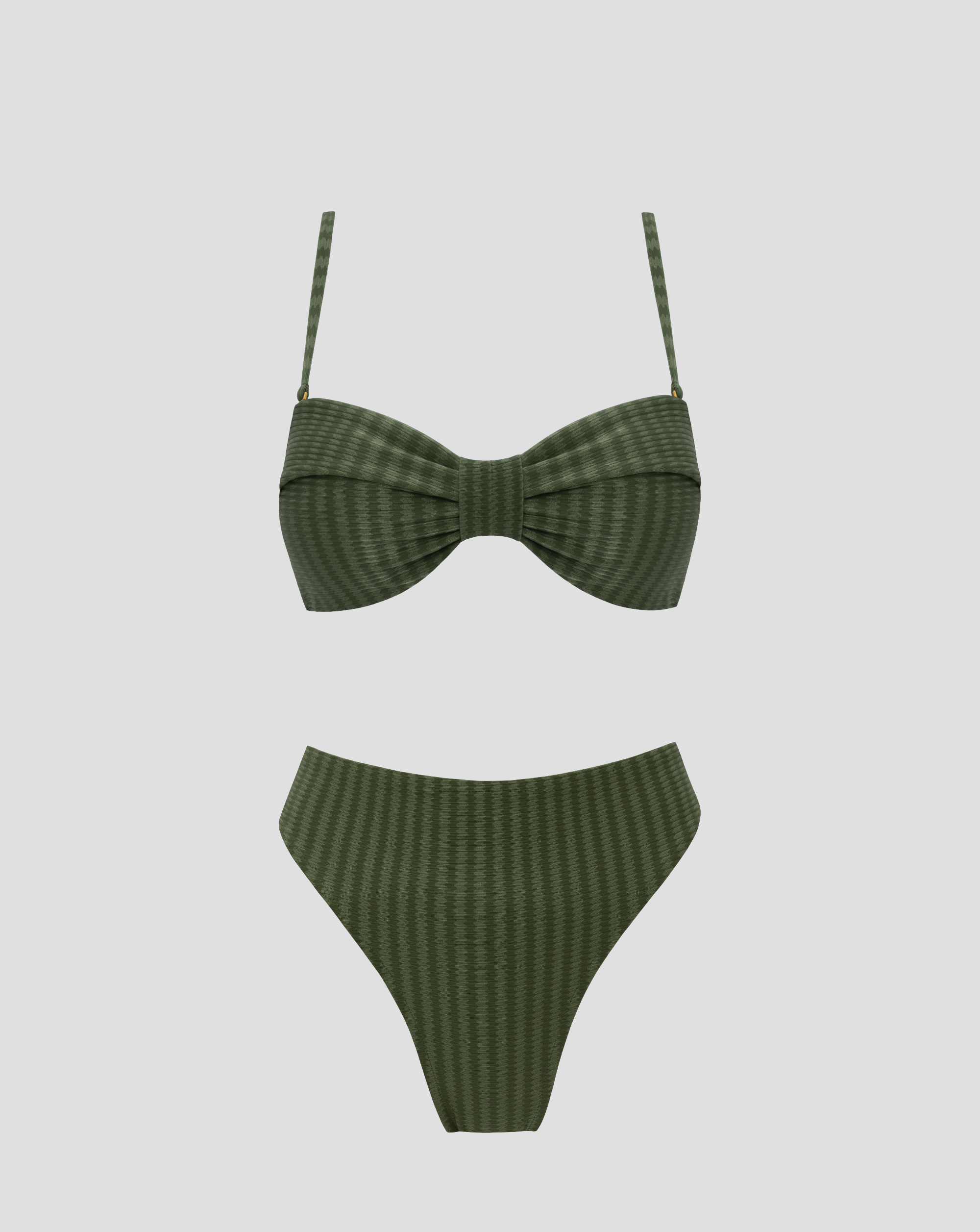 Gala Bikini - Green Croco