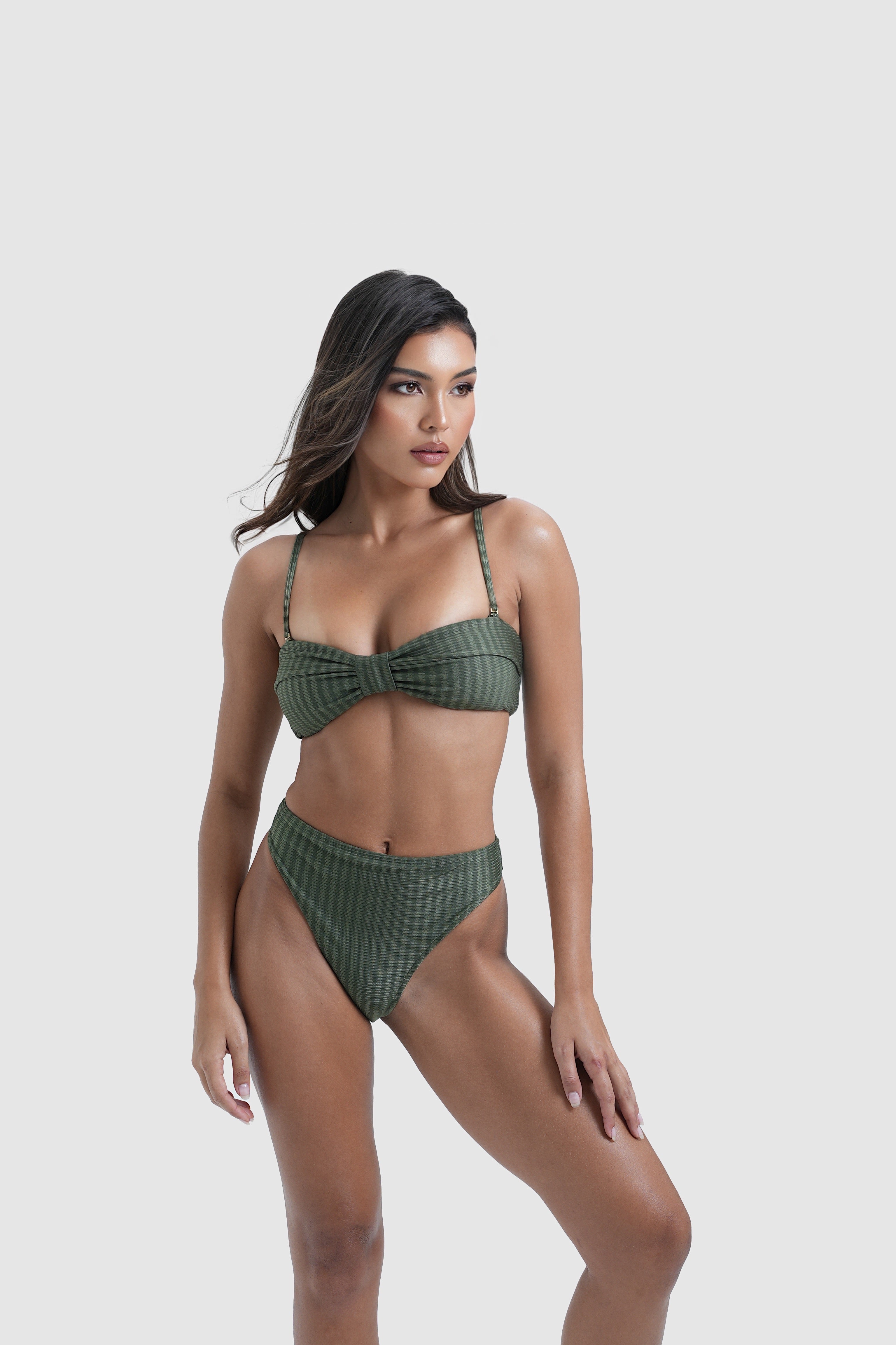 Gala Bottom - Black Green Croco