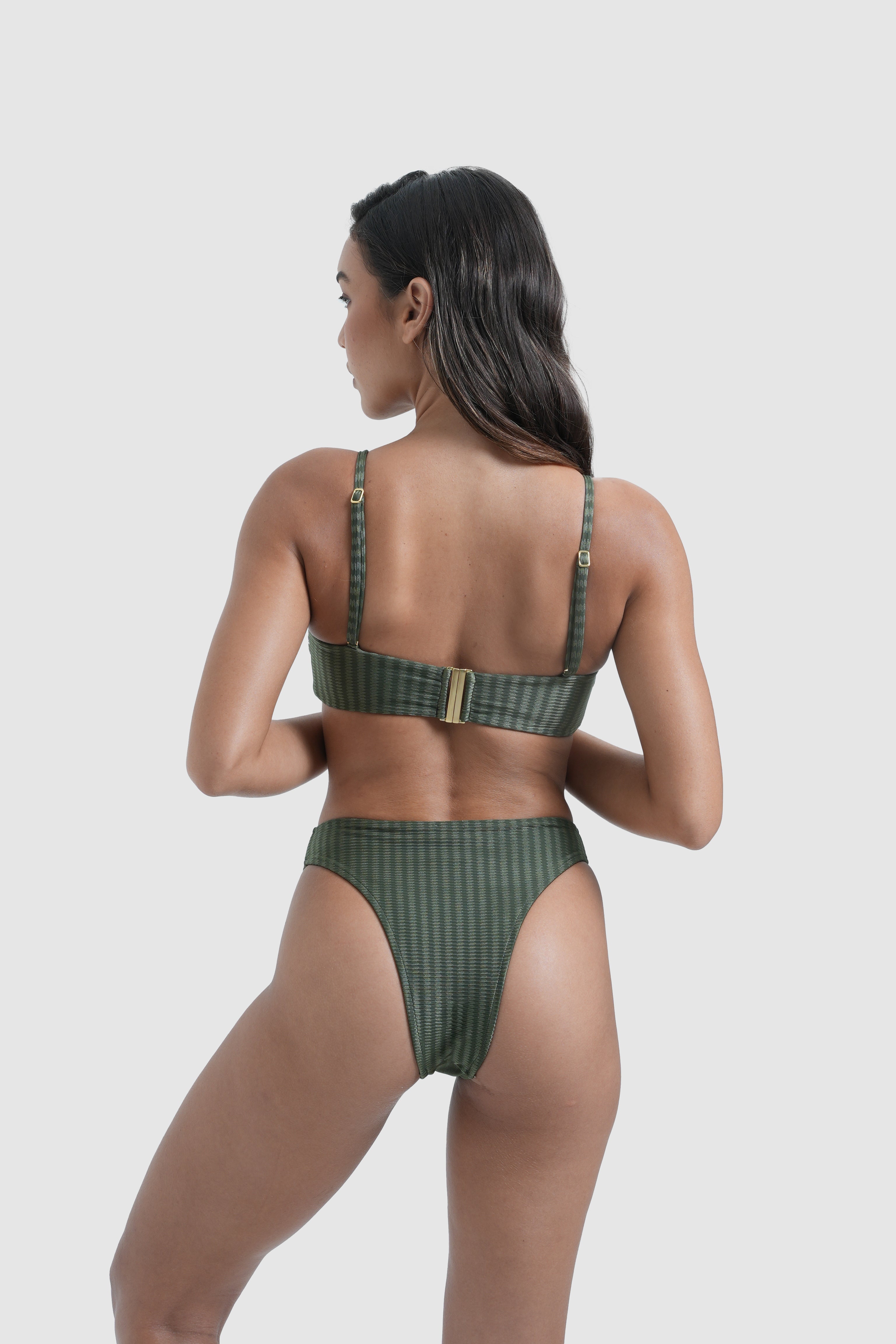 Gala Bikini - Green Croco
