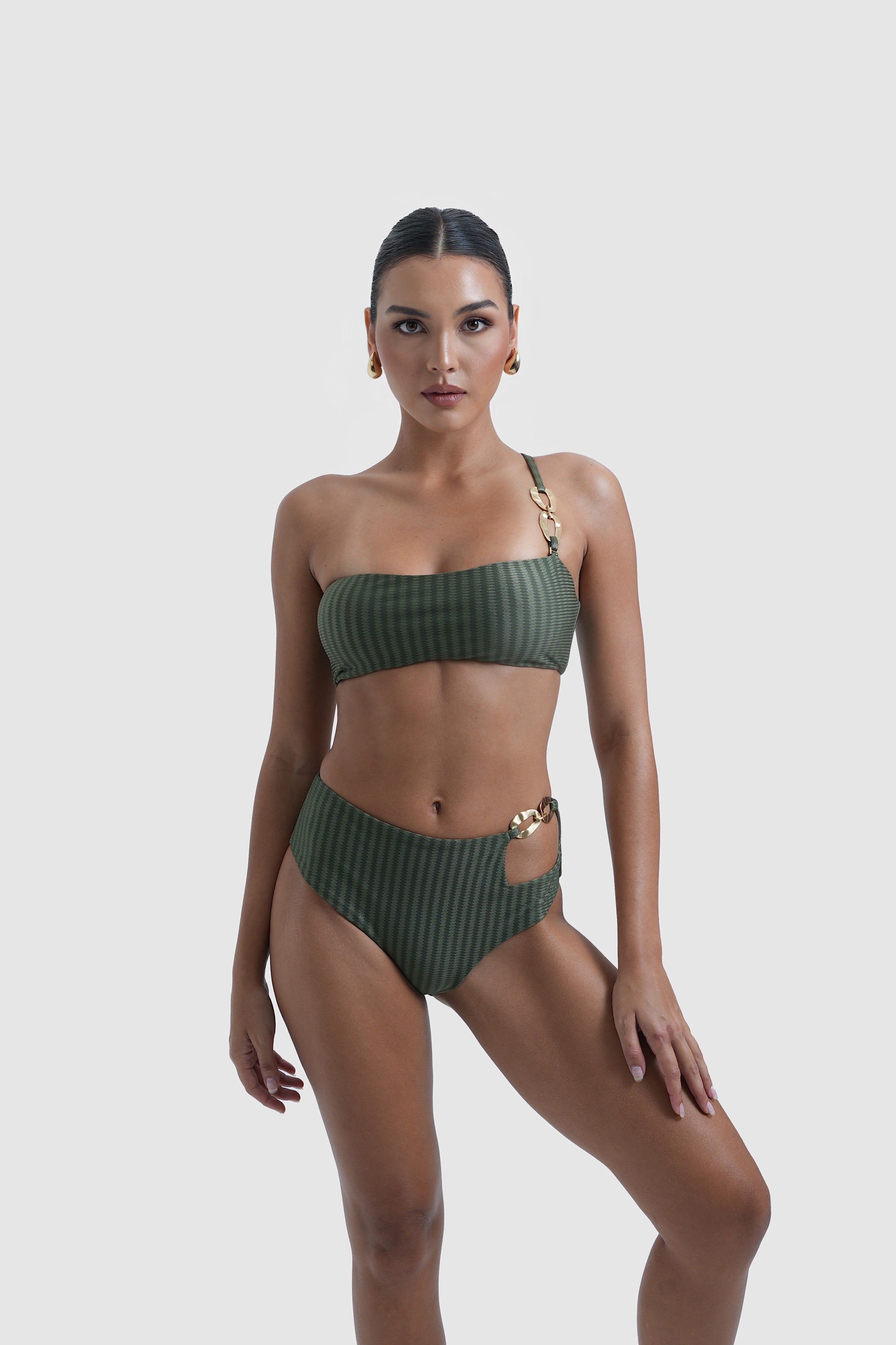 Nácar Bottom - Green Croco