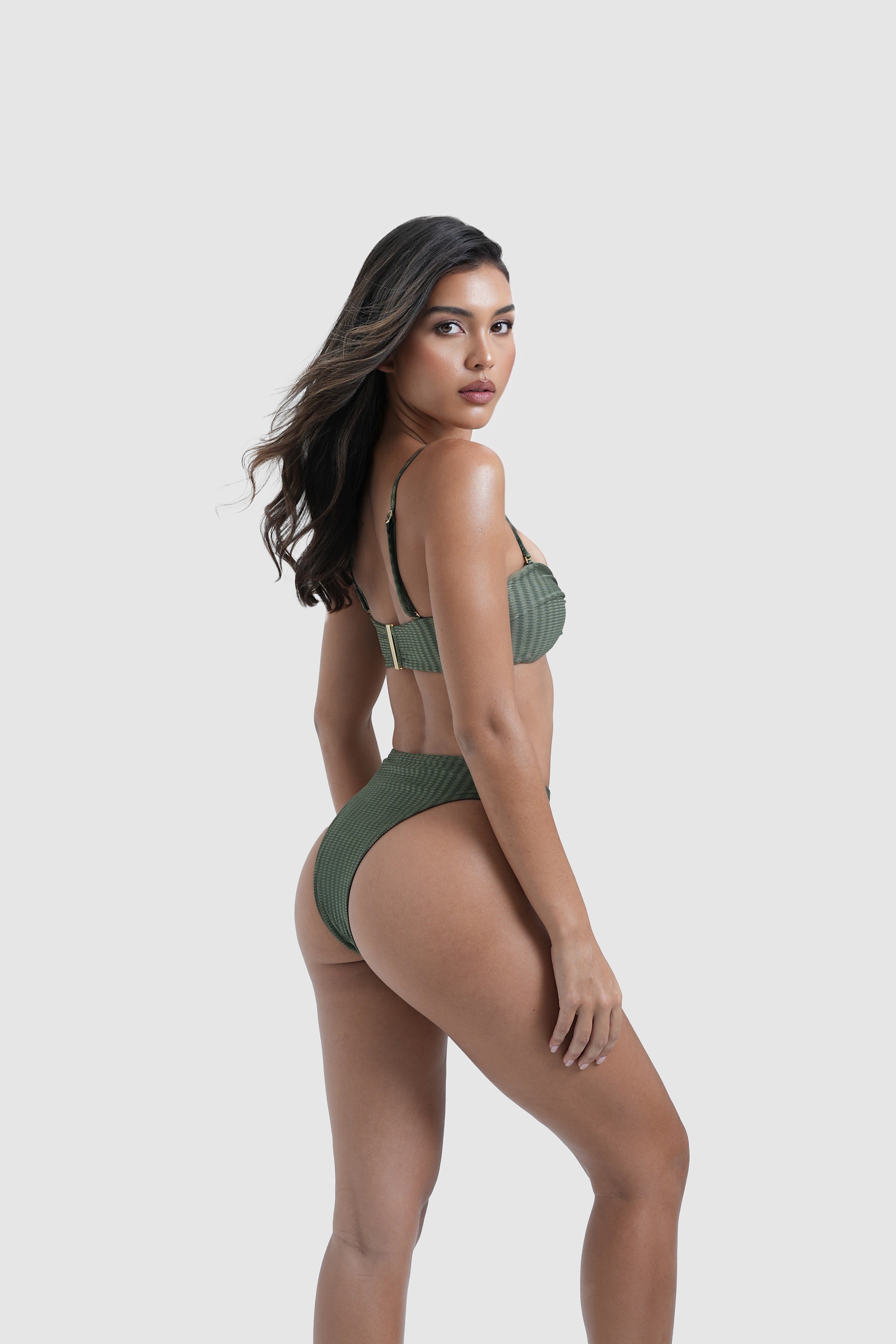 Gala Bottom - Black Green Croco