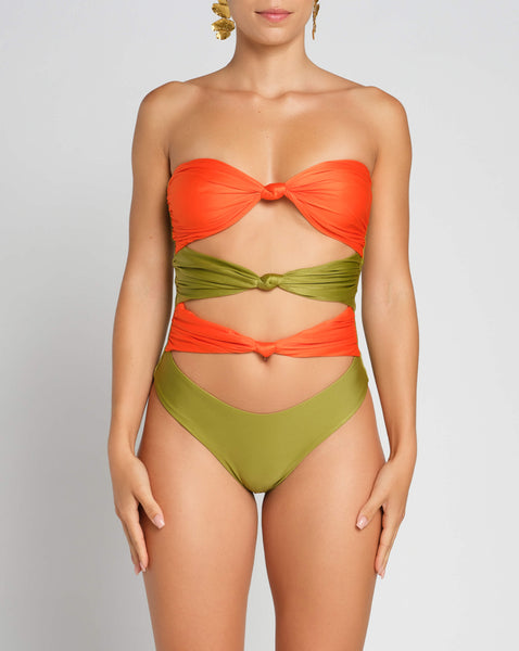 Green good Bahia One Piece Swimsuit